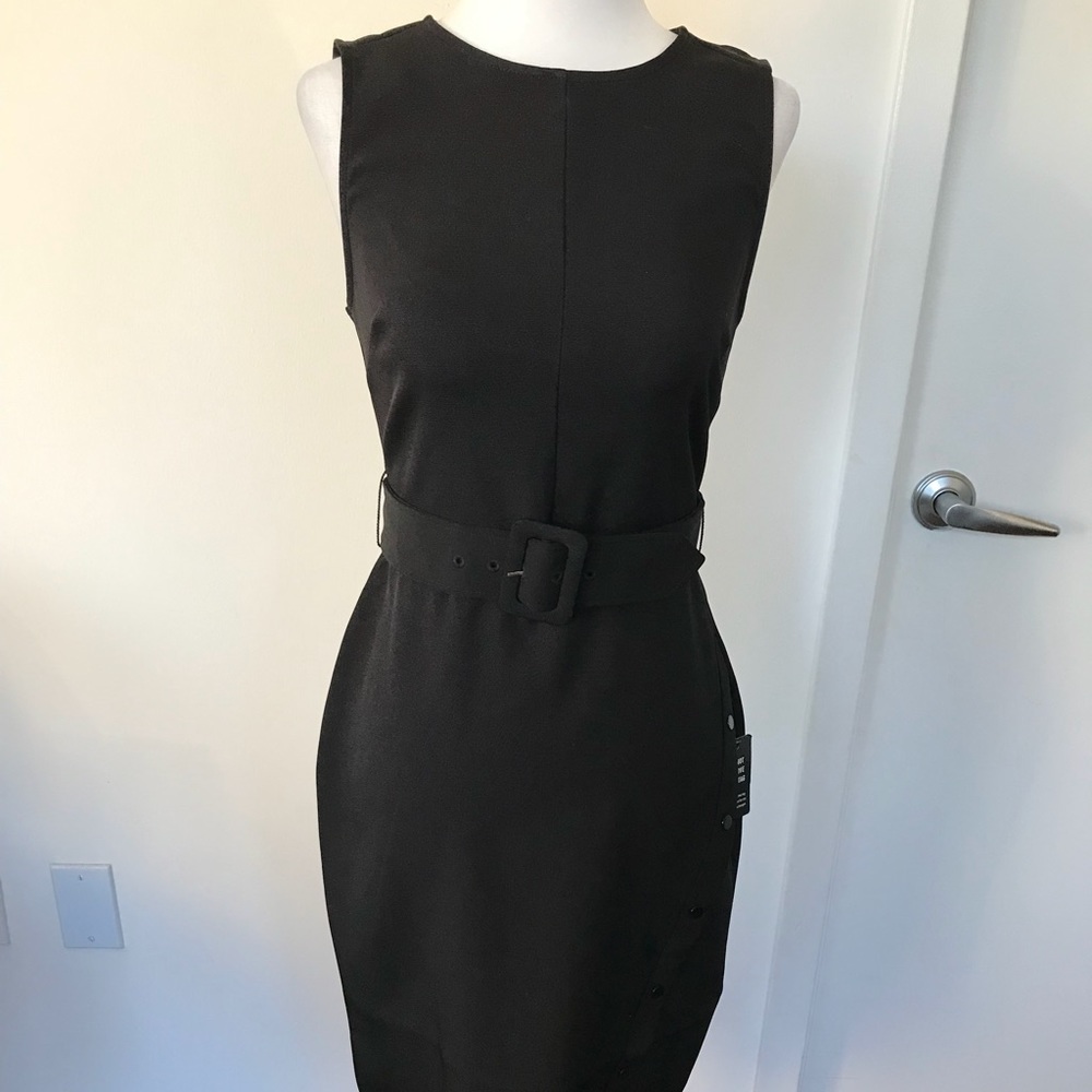 EXPRESS Black Midi Dress